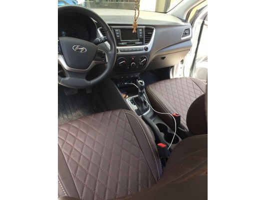 Авточехлы на Hyundai Solaris 2