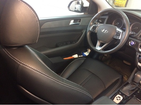 Каркасные авточехлы на Hyundai Sonata 7